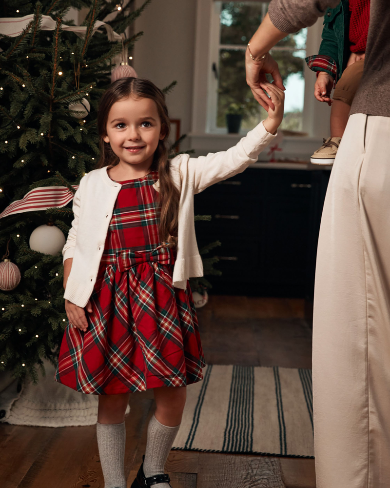 Carter's Kid Plaid Sateen Holiday Dress Carter's Oshkosh Carter's Kid Plaid Sateen Holiday Dress Carter's Oshkosh