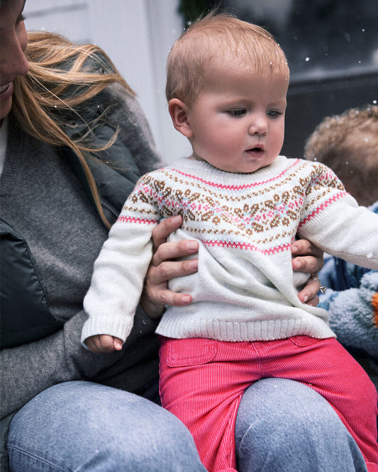 Carter's Baby Girl 2-Piece Fair Isle Sweater & Pant Set - Pink