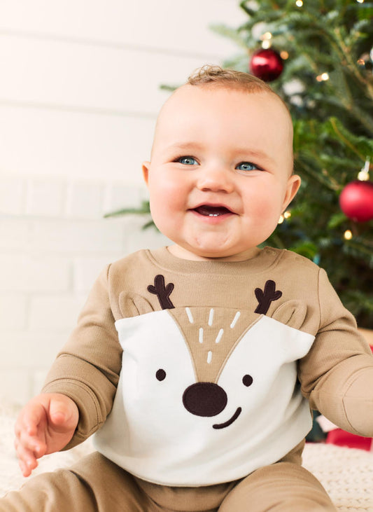 Carter's Toddler 2-Piece Reindeer Fleece Pajamas