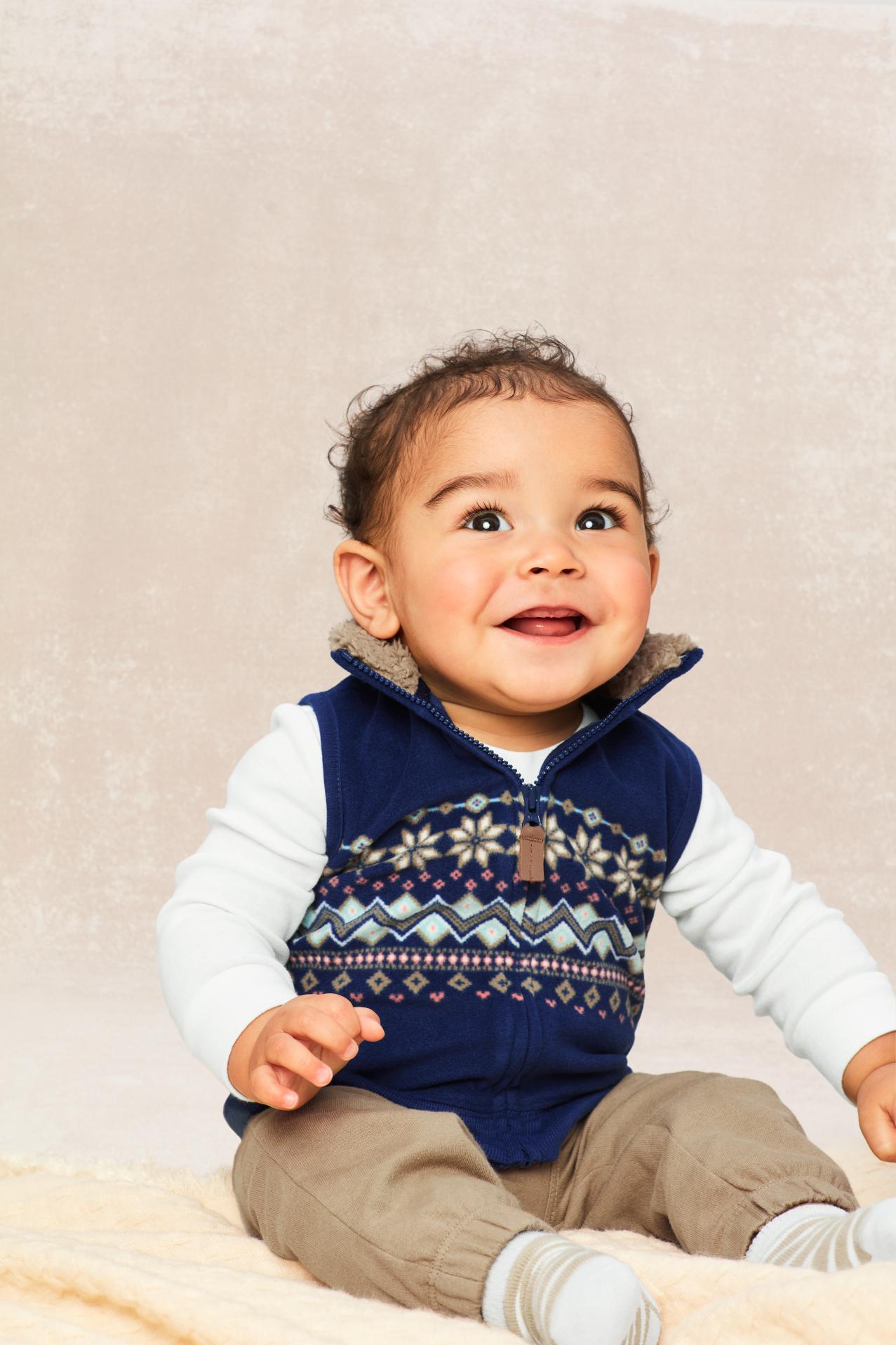 Carter's Baby 3-Piece Fair Isle Little Vest Set