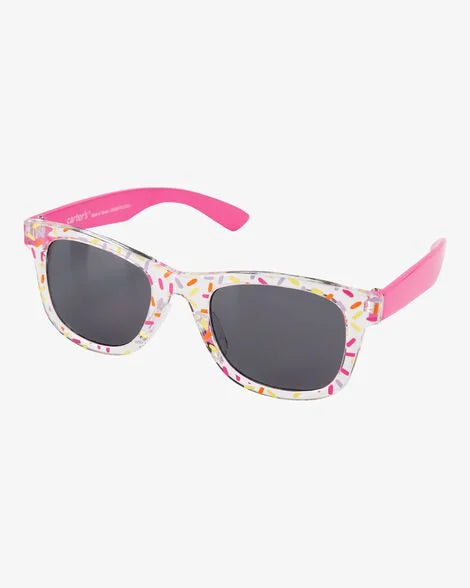 Carter's Confetti Print Wayfarer Sunglasses - Pink