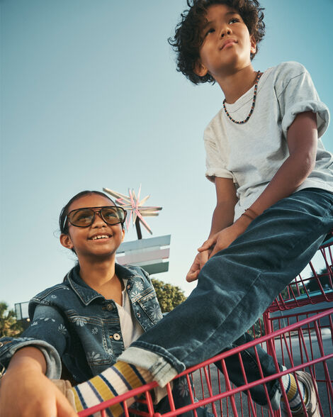 Oshkosh Boys Denim Straight Jeans - Dark Wash