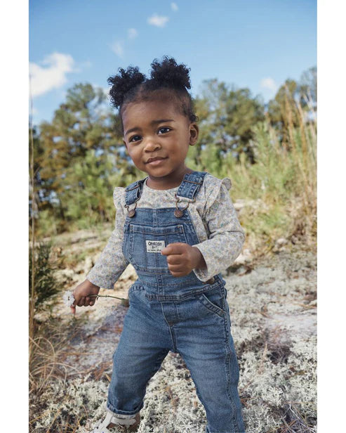 Stretchy denim overalls discount