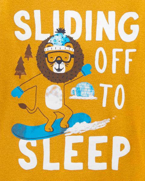 Carter's 4-Piece Snowboard Lion 100% Snug Fit Cotton PJs