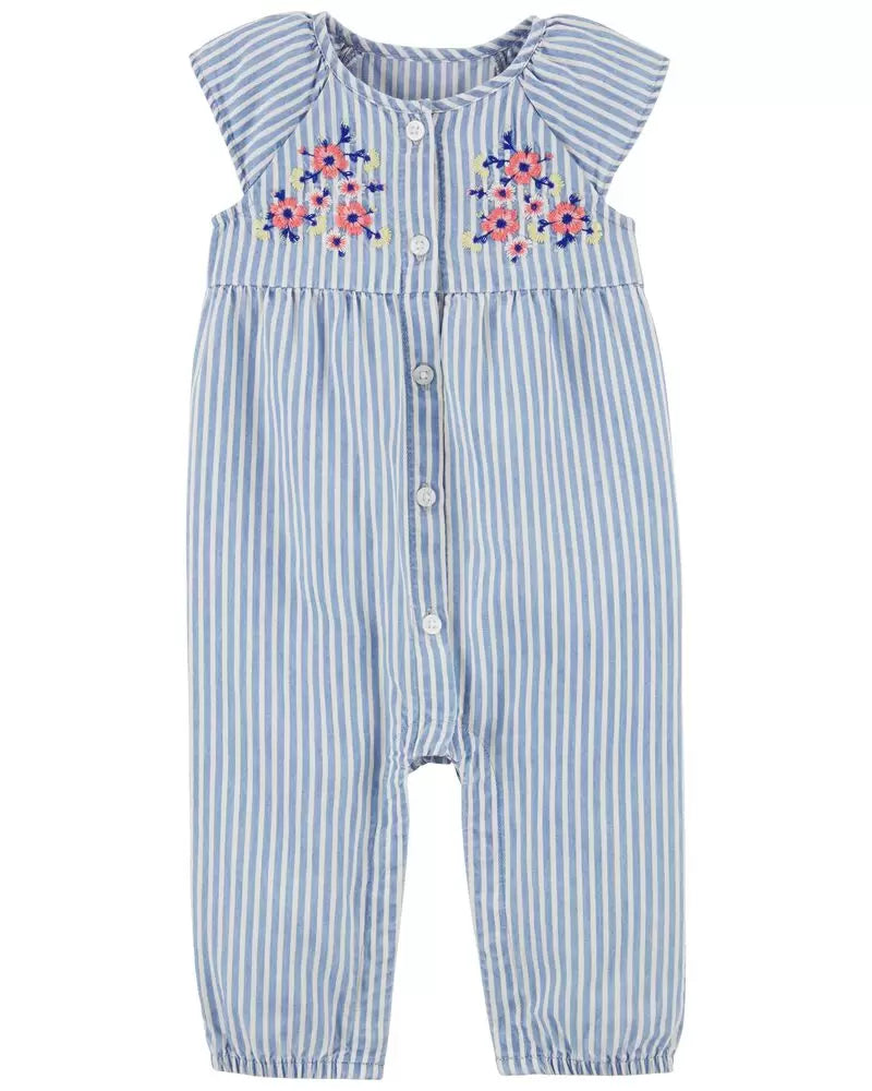 Carter's Embroidered Jumpsuit