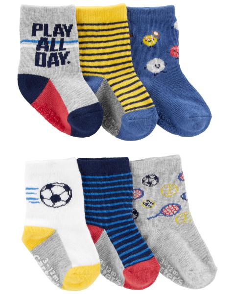 Baby 6-Pack Sports Socks