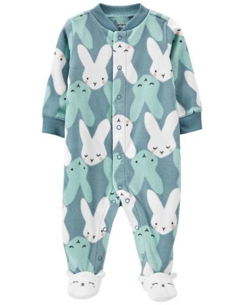Carter's Baby Bunny 2-Way Snap-Up Fleece Sleep & Play