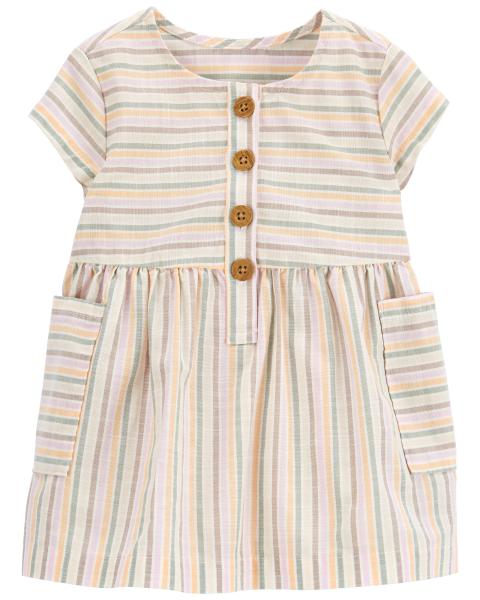 Carter's Baby Striped Poplin Dress