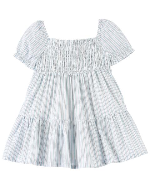 Carter's Baby Tiered Puff-Sleeve Cotton Dress