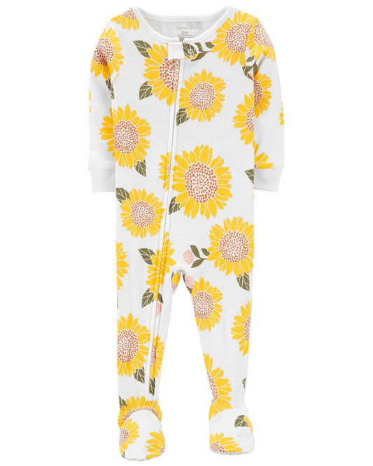 Carter's 1-Piece Sunflower 100% Snug Fit Cotton Footie PJs