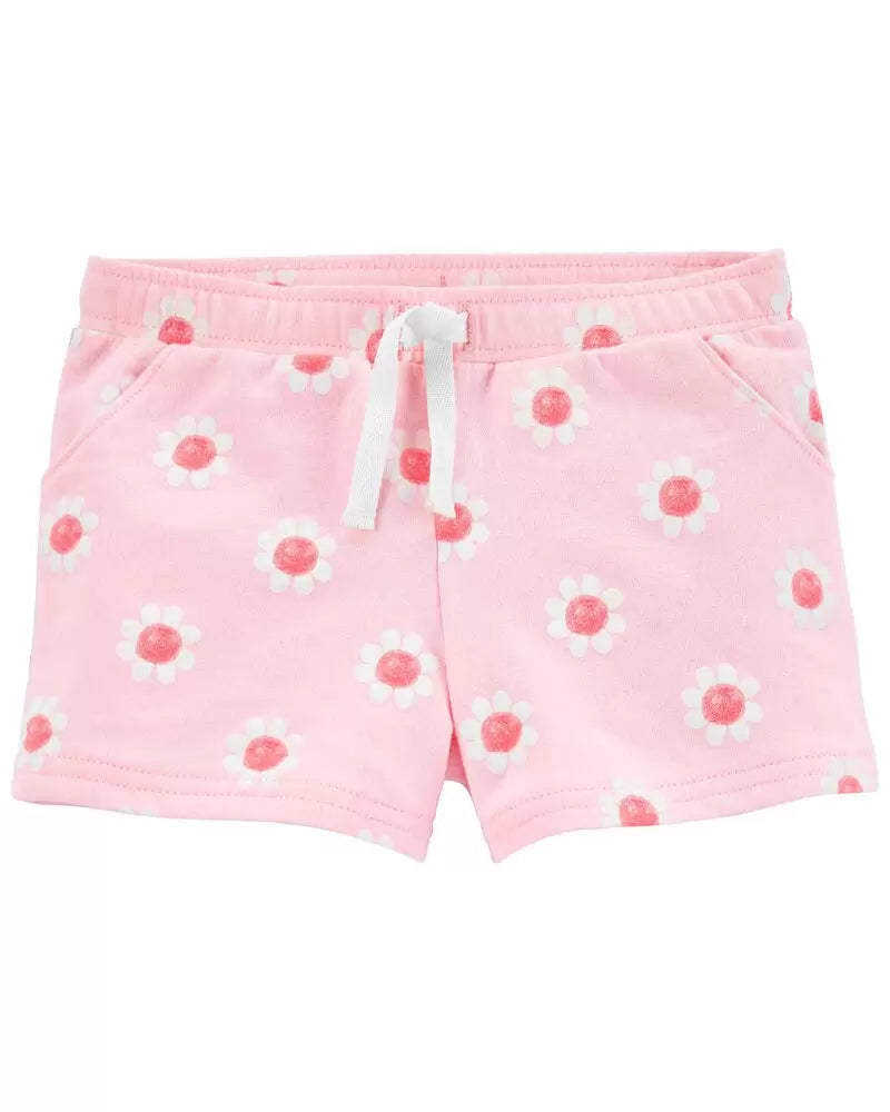 Carter's Floral Pull-On French Terry Shorts