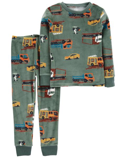 Carter's Toddler 2-Piece Truck Loose Fit Fuzzy PJs