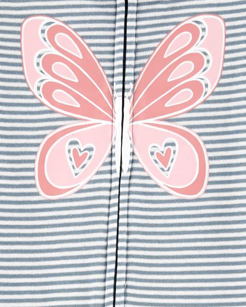 Carter's Toddler 1-Piece Butterfly 100% Snug Fit Cotton Footie PJs