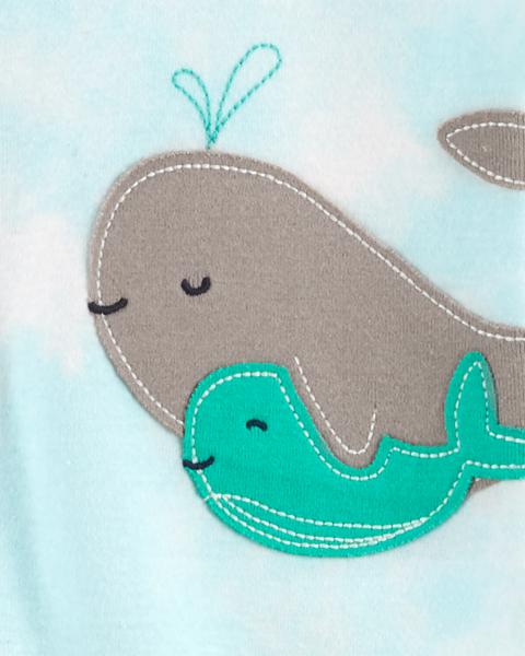 Carter's Toddler 1-Piece Whale 100% Snug Fit Cotton Footie PJs
