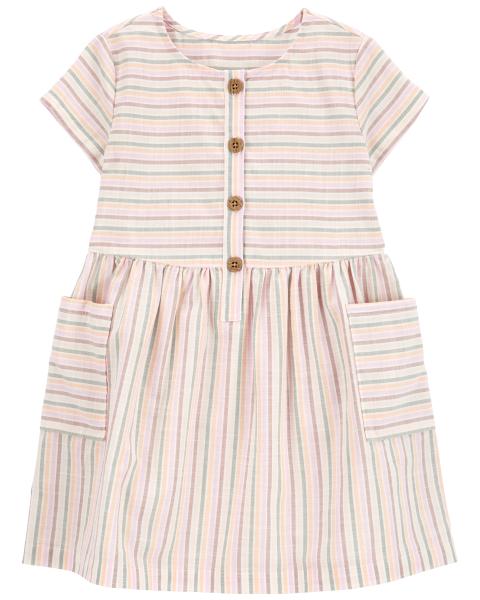 Carter's Toddler Striped Poplin Dress