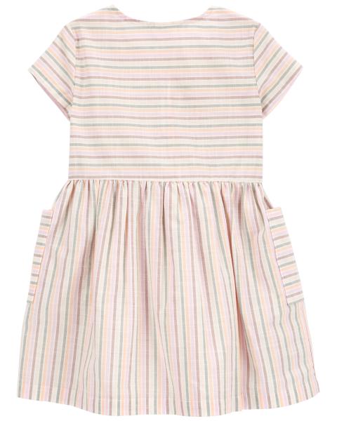 Carter's Toddler Striped Poplin Dress