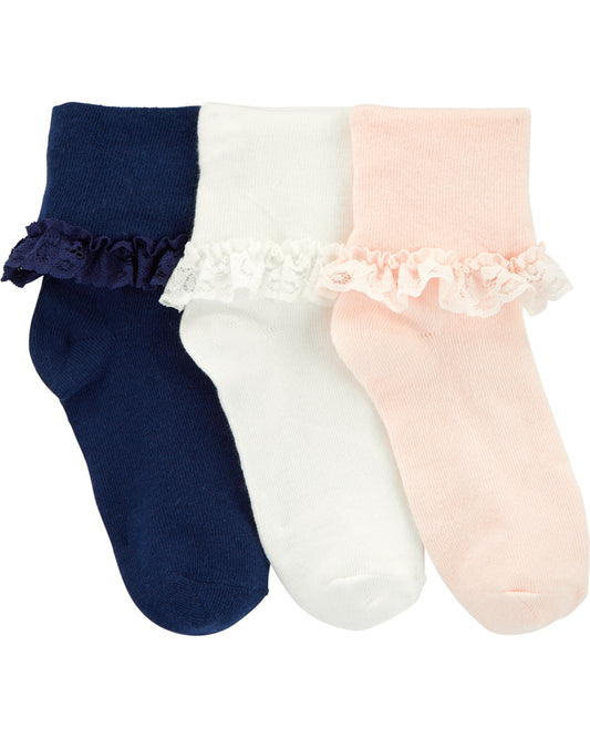 Carter’s 3-Pack Lace Cuff Socks