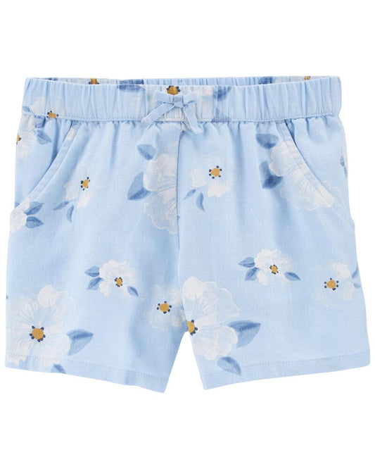 Carter's Floral Pull-On Shorts