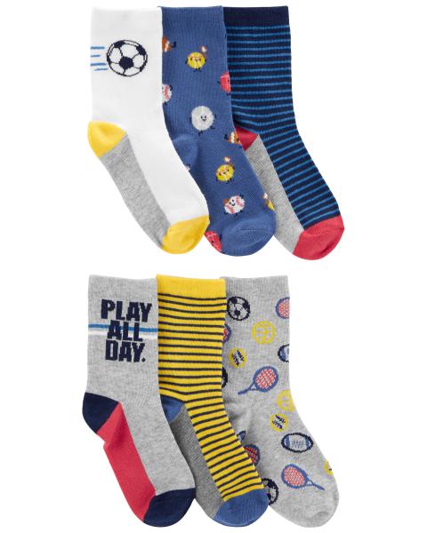 Kid 6-Pack Sports Socks