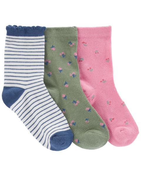 Kid 3-Pack Floral Socks