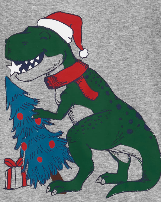 Carter's 2-Piece Christmas Dinosaur PJs