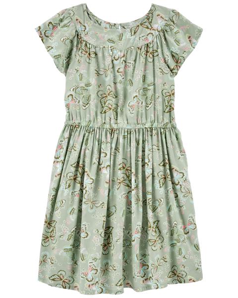 Carter's Butterfly Print LENZING™ ECOVERO™ Tiered Sundress