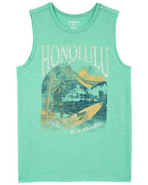 Oshkosh Kid Honolulu Graphic Muscle Tank