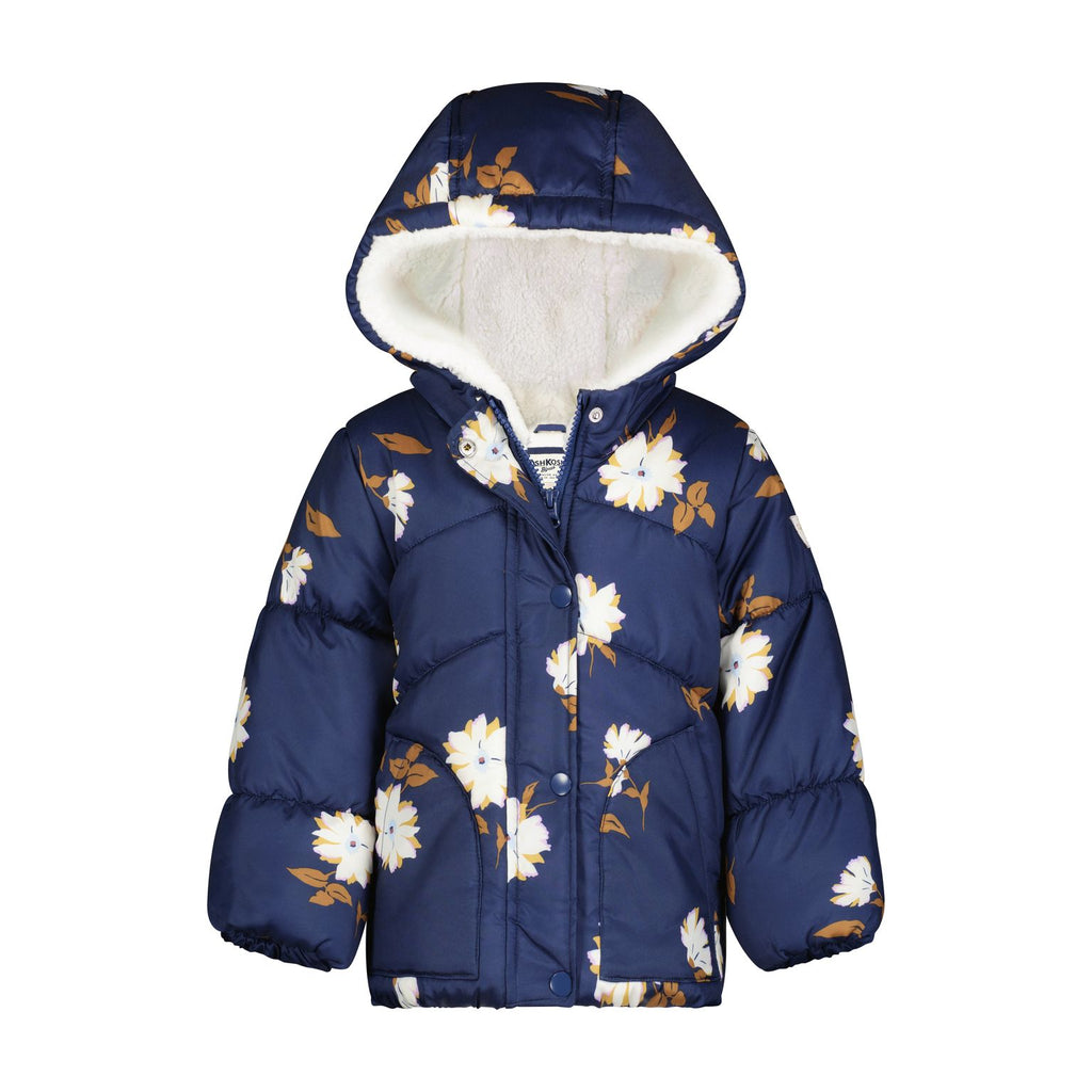 Oshkosh Toddler Floral Puffer Jacket