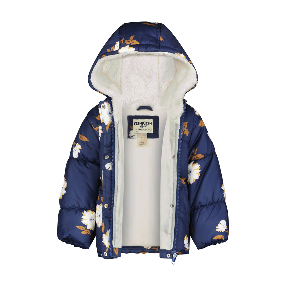 Oshkosh Toddler Floral Puffer Jacket